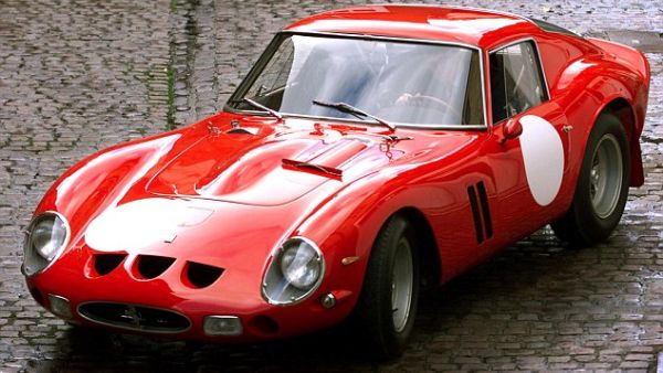 1962 Ferrari 250 GTO, estimated to be worth between $45 million and $60 million.