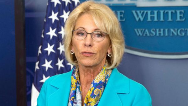 Secretary of Education Betsy DeVos. (AFP/ File Photo)