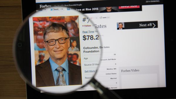 Bill Gates’ fortune grew from an estimated $75 billion last year to $86 billion in 2017. (Shutterstock/ GongTo)