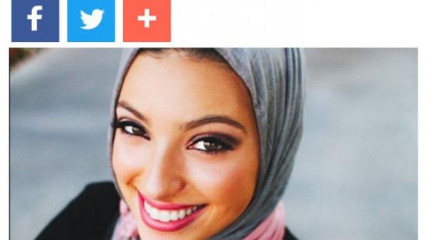 A Noor-related mixup? This is Noor Tagouri, journalist, not Noor Salman, wife of mass murderer (Twitter)