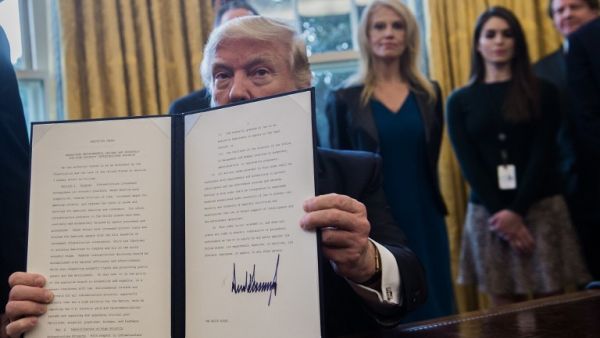 Withdrawal from the TPP and potential trade wars against Mexico and China will do nothing to help rescue world trade activity, which has been declining alarmingly since the global financial crisis. (AFP/File) Withdrawal from the TPP and potential trade wars against Mexico and China will do nothing to help rescue world trade activity, which has been declining alarmingly since the global financial crisis. (AFP/File)