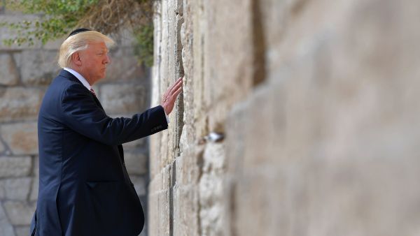 Trump's visit will be closely scrutinized as he seeks ways to restart peace efforts. (AFP) 