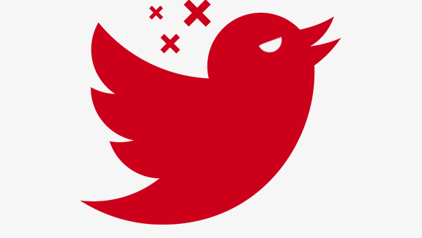 Social media right-wing Republicans users place a large red X surrounding their names to protest Twitter latest policies of shadow banning specific users due to their political views. (Shutterstock)