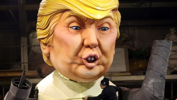 Giant figure depicting U.S. President Donald Trump,  Nice Carnival, France (Valery Hache/AFP)