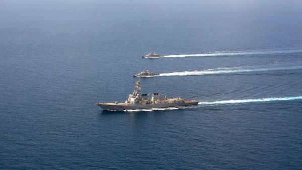 The US strikes come after cruise missiles targeted the USS Mason destroyer twice in a week. (AFP/File) 
