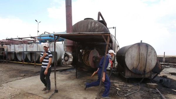 The Rmeylan oilfield, one of the largest in Syria (AFP/File)