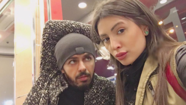 الممثل المصري الشاب "هيثم محمد" وزوجته الممثلة "وفاء قمر"