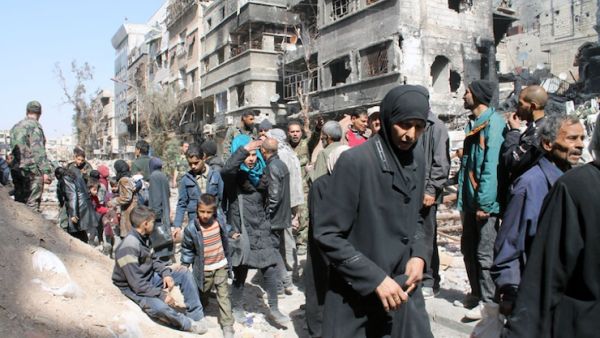 The Fatah movement in Yarmouk has remained neutral since the Syrian war began in 2011. (AFP/File)