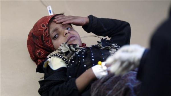 A victim of Yemen's two-month-long cholera outbreak (file photo)