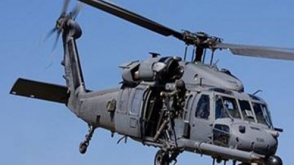 مروحية من طراز ام اتش 60-اس سقطت خلال التدريب في معسكر بورينغ في الكويت