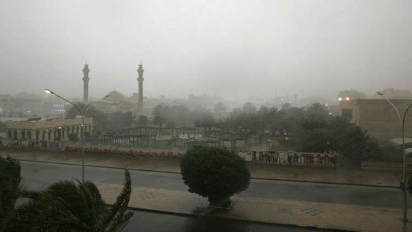 أمطار غزيرة في الكويت