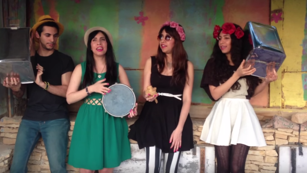 The sisters of A-WA, an Arabic-language folk trio, revamp traditional songs passed down to them from their Yemeni grandmother.  Their hit "Habib Galbi" made it to the top of Israel's music charts this past summer, highlighting Mizrahi culture and making experts speculate at an Israel-Middle East thaw.  (Youtube: Screenshot)