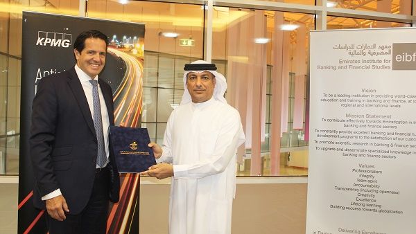Jamal Al Jassmi and Emilio Pera at the EIBFS campus in Dubai Jamal Al Jassmi and Emilio Pera at the EIBFS campus in Dubai