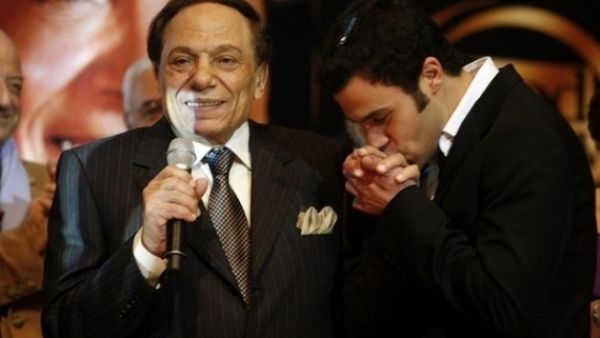 عادل إمام مع ابنه