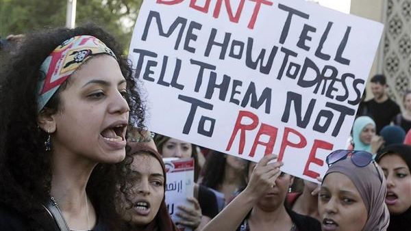 An anti-harassment demonstration in Cairo (AFP/File)