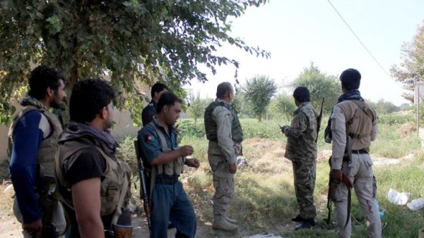 Afghan security forces on patrol after a spate of recent attacks by Taliban militants. (AFP/Bashir Khan Safi)