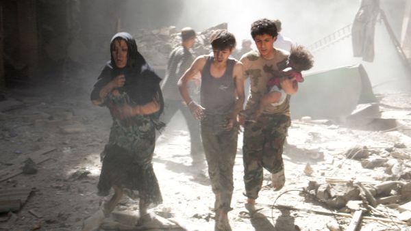 Thousands have been killed by barrel bombs since the beginning of the war. (Al Bawaba/File)