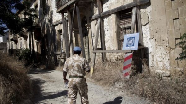 A soldier in the UN-controlled buffer zone on the island of Cyprus. (AFP)
