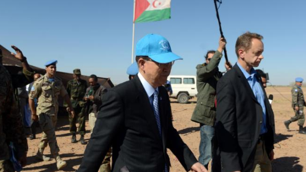 A recent visit by the UN secretary general to the Tindouf refugee camp in Algeria has sparked controversy in Morocco. (AFP/File)