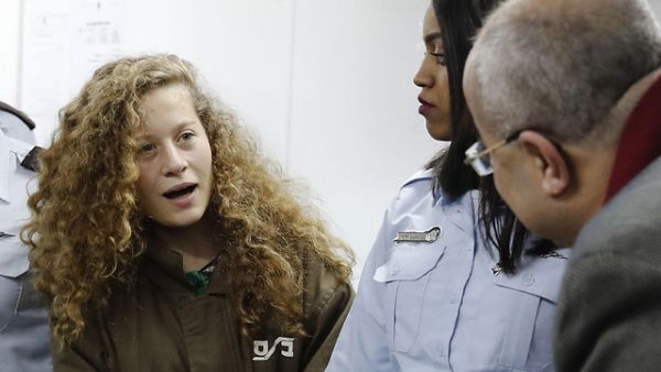 Ahed Tamimi in court (AFP)