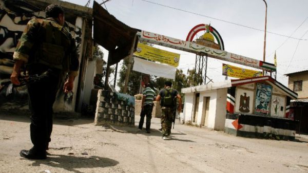 The entrance to Lebanon's Ain el-Hilweh Palestinian refugee camp, where most live in squalid conditions, and where its lawlessness has become a refuge for extremists and fugitives. (AFP/File)