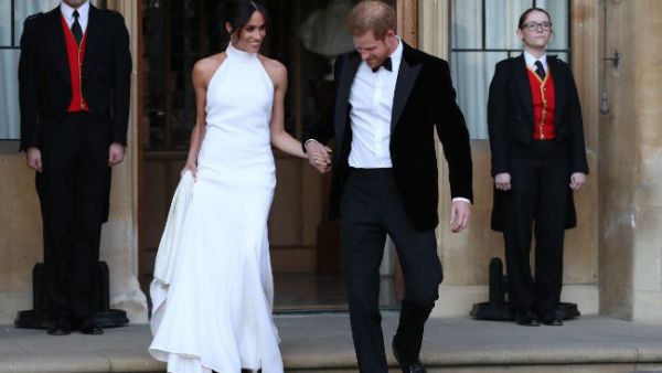 Prince Harry And Meghan Markle's Reception Ended With Fireworks (Source:STEVE PARSONS / POOL / AFP)