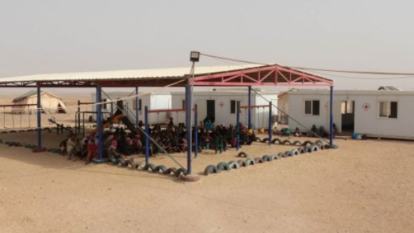Al-Rukban, a Syrian refugee camp near the Jordanian border. (AFP/File)