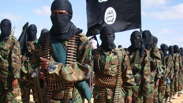 A file photo of al-Shabaab fighters in 2012. (AFP/Mohamed Abdiwahab)