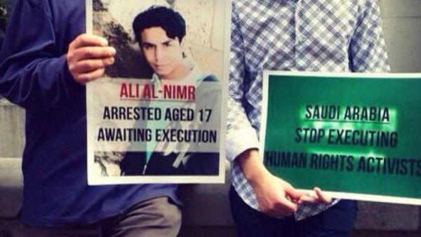 Ali Mohammed al-Nimr was 17 years old when he was detained by Saudi authorities. (Facebook)