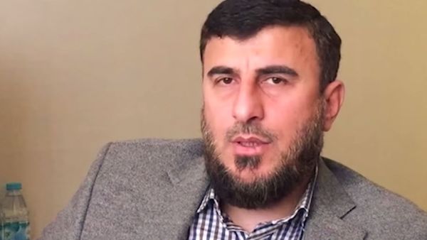 Zahran Alloush is head of Jaysh al-Islam, a Syrian rebel group considered a major part of the Islamic Front. (YouTube)