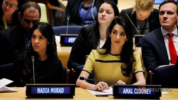 Human rights lawyer Amal urged Iraq to agree to a UN investigation of atrocities committed by ISIS. (Channel NewsAsia)