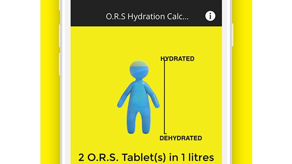 The app helps you calculate the correct amount of water you need to stay hydrated. (Trade Arabia)