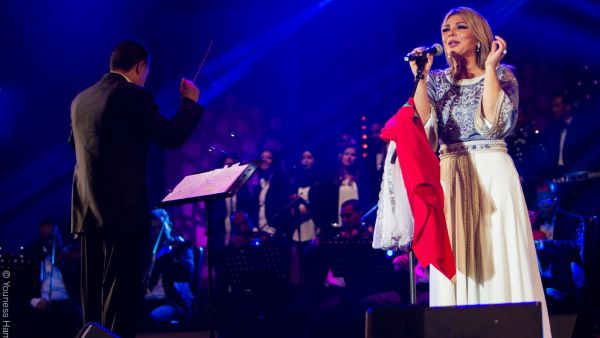 Assala gives a brilliant performance at the Mawazine music festival in Morocco. (Facebook)