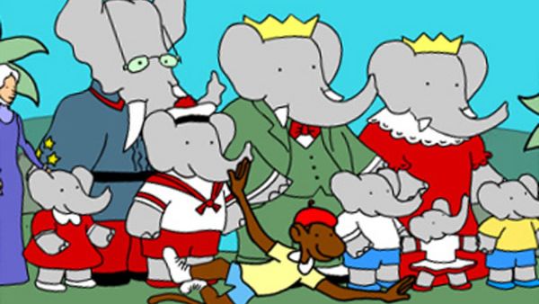 كرتون بابار الفيل 