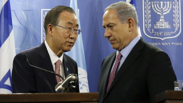 The Israeli prime minister said Monday that Israel is considering leaving the UN body after last week's UN Gaza report. (AFP/File)