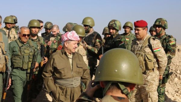 Barzani praised Peshmerga forces for their success in Sinjar. The advancement freed hundreds of Ezidi Kurds who had been trapped there by Daesh. (AFP/File)