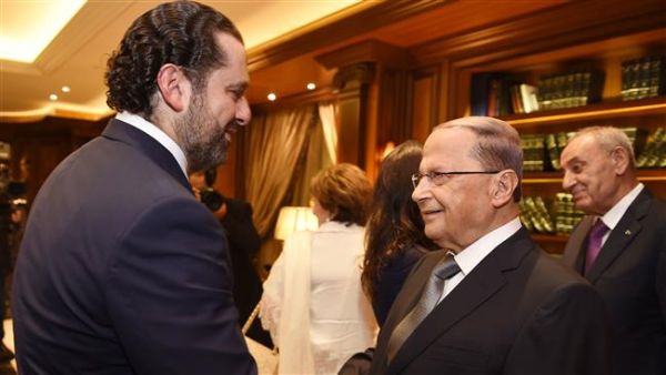 Saad Hariri and President Michel Aoun (AFP/File Photo)	