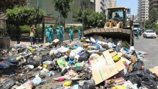Piles of garbage in Beirut. (AFP/File)