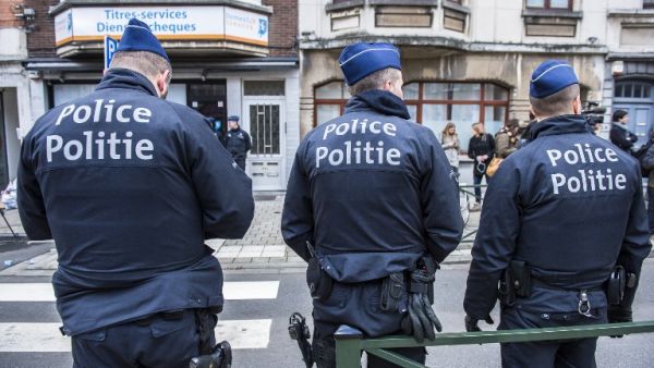 Belgian police in Brussels. (AFP/File)