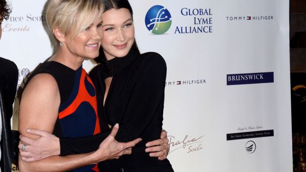 Bella Hadid used to cry over her mother's Yolanda Hadid's battle with Lyme disease. (thecelebrityauction.co)