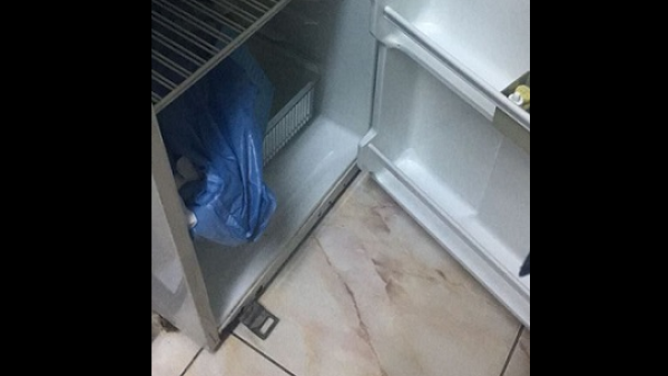 جثة رضيع في ثلاجة طعام