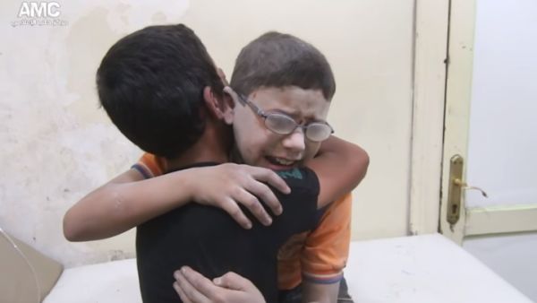 أوقع قصف النظام على باب النيرب بحلب أربعة قتلى جميعهم من الأطفال - يوتيوب
