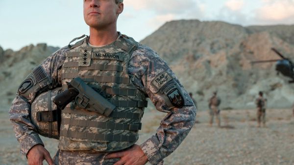 Pitt plays the role of a US serviceman in this Netflix movie. (Business Insider)