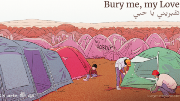A video game that tells the story of a Syrian refugee attempting to migrate to Europe during the ongoing bloody civil war. (Bury me, my Love / Facebook)
