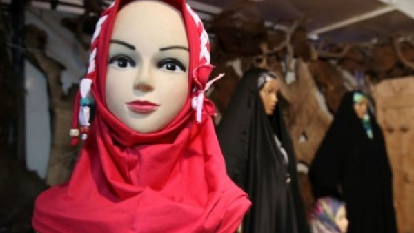 Mannequin in a shop with headscarves (AFP/File Photo)	