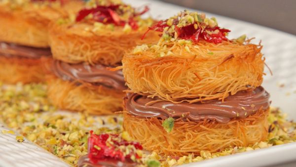 كنافة بالشكولاتة كنافة بالشكولاتة