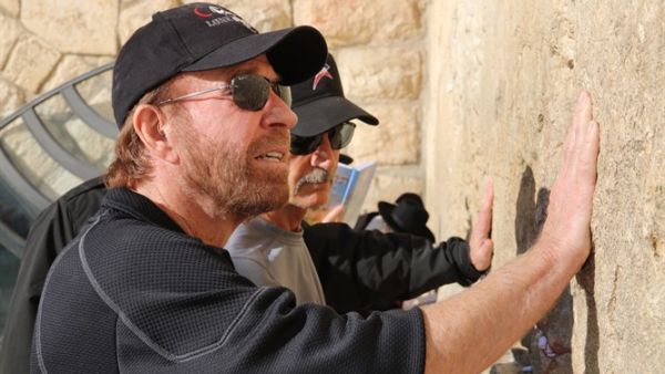 Norris at the Western Wall in Jerusalem. (By Meir Gantz)