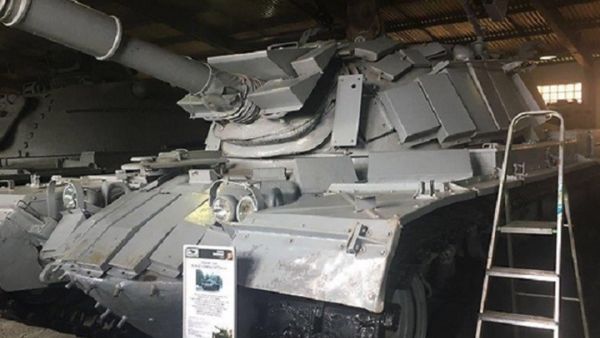 الدبابة الإسرائيلية التي استولى عليها الجيش السوري