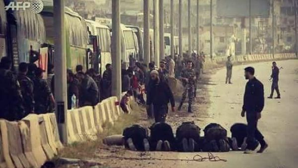  فيلق الرحمن رفض اقتراحا بتنسيق دفاع مشترك عن الغوطة واتهمه بقطع إمدادات المياه المطلوبة لملء خنادق دفاعية