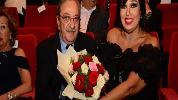 فيفي عبده برفقة دريد لحّام من فعاليات الختام في مهرجان الإسكندرية السينمائي